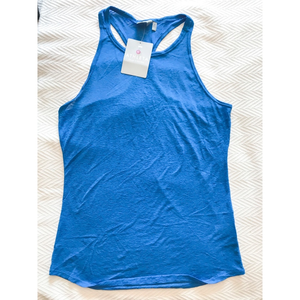 Athleta Blue Crunch Tank New With Tags